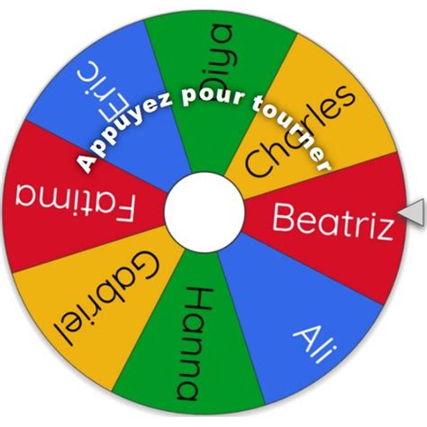 Tirer au sort avec une roulette .